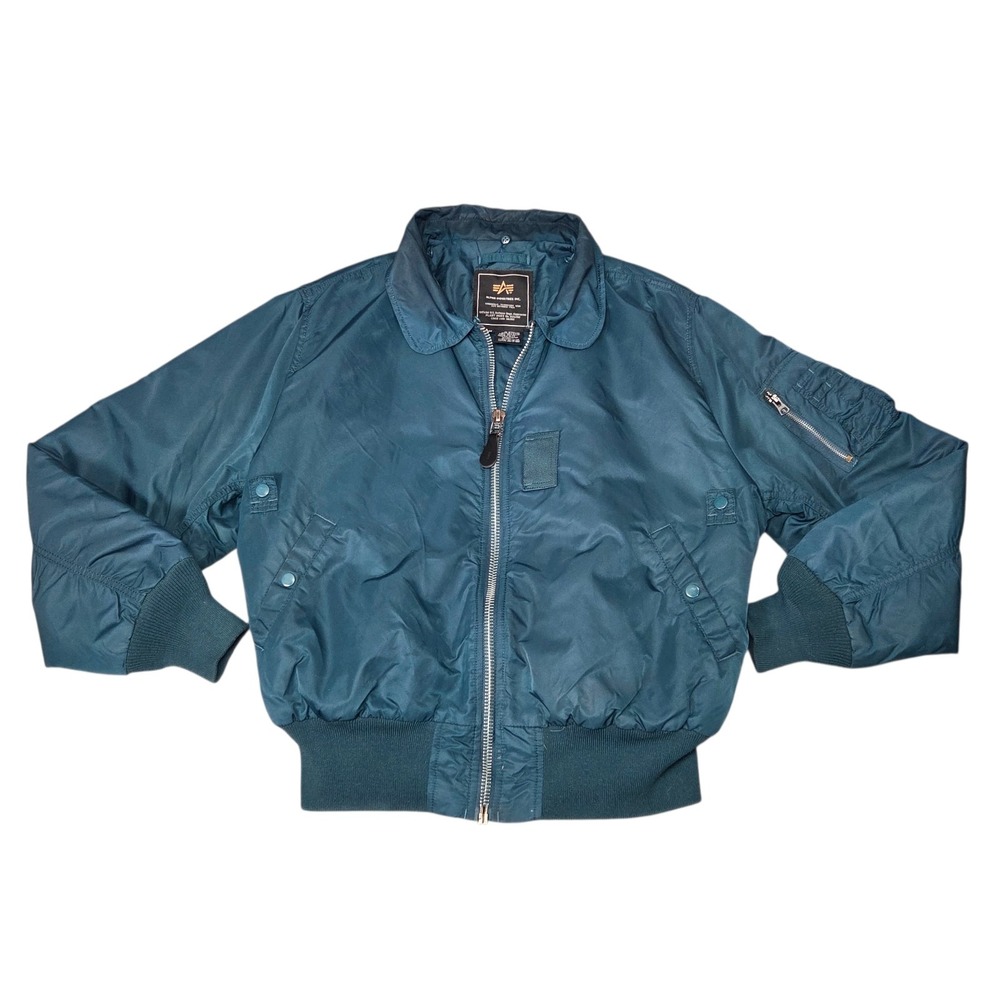 Alpha Industries Teal Bomber Jacket